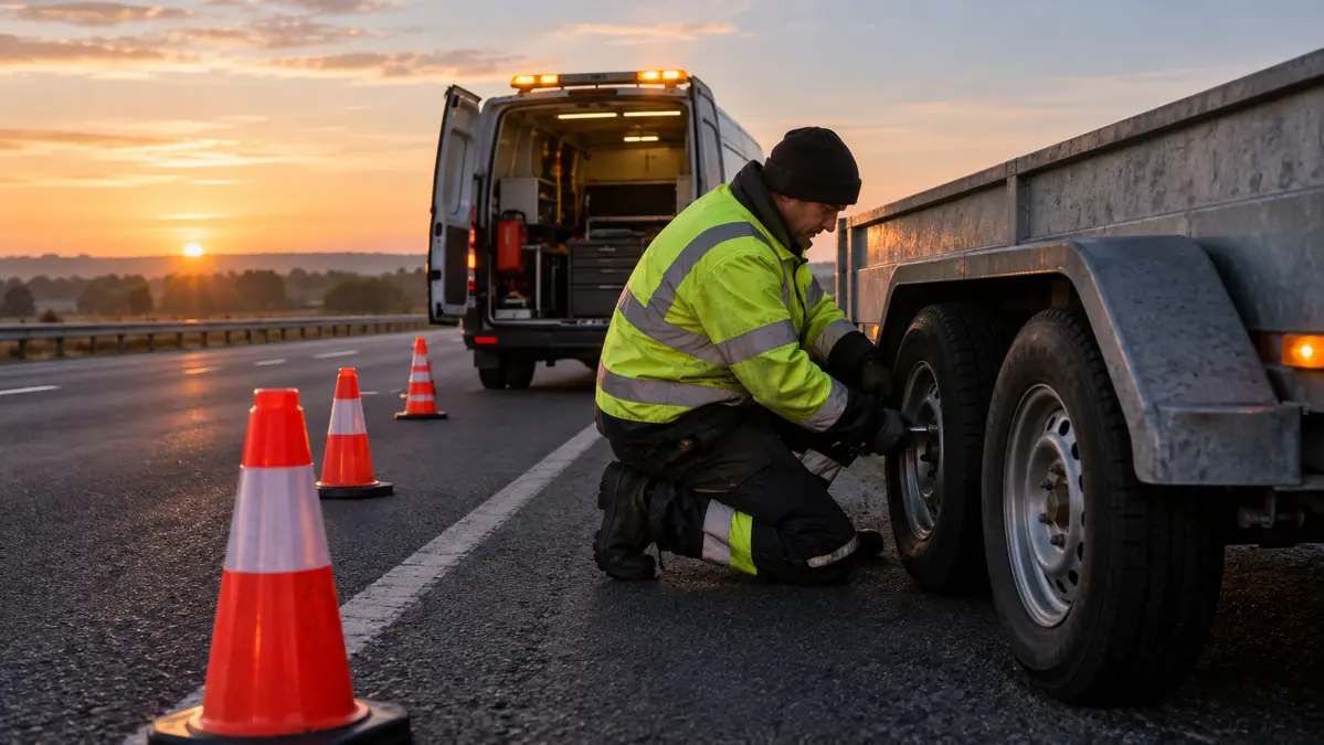 Trailer tyre callout