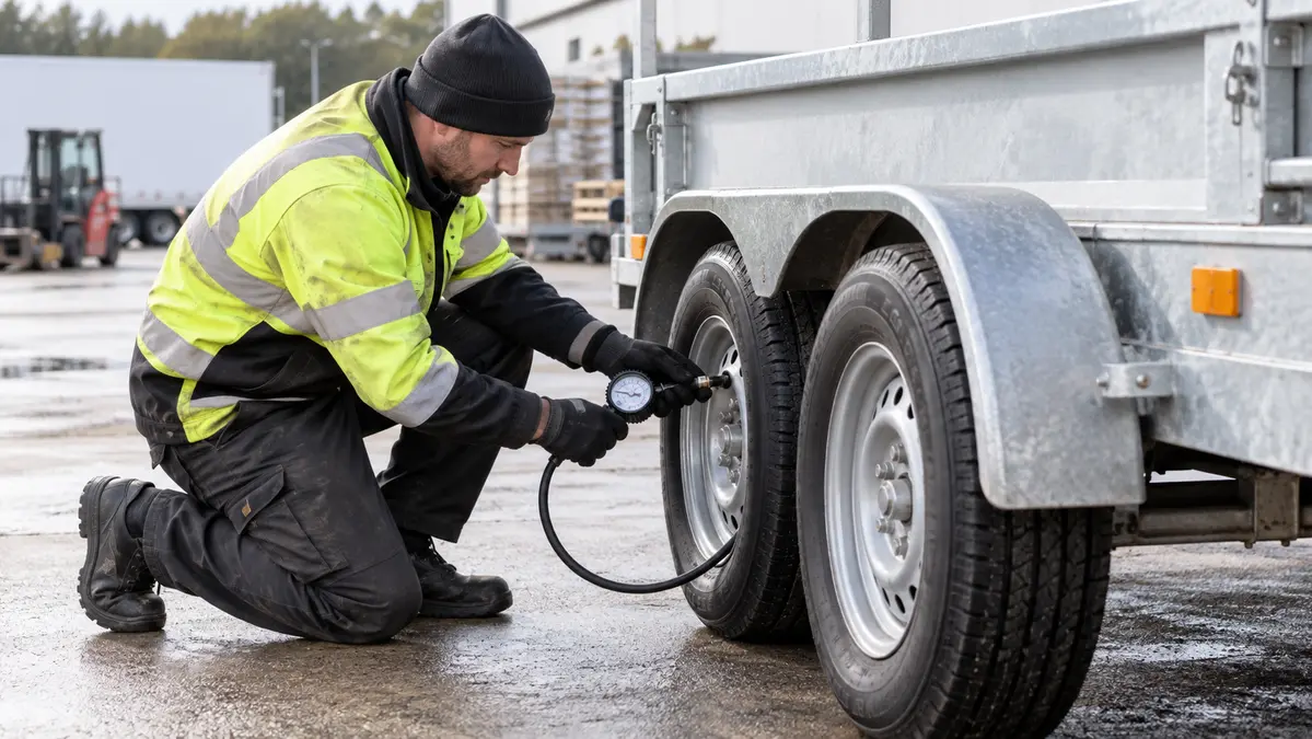 Trailer tyre inspection