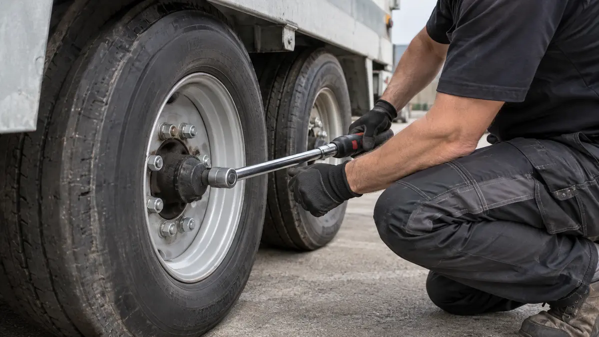 Trailer wheel-nut torque check